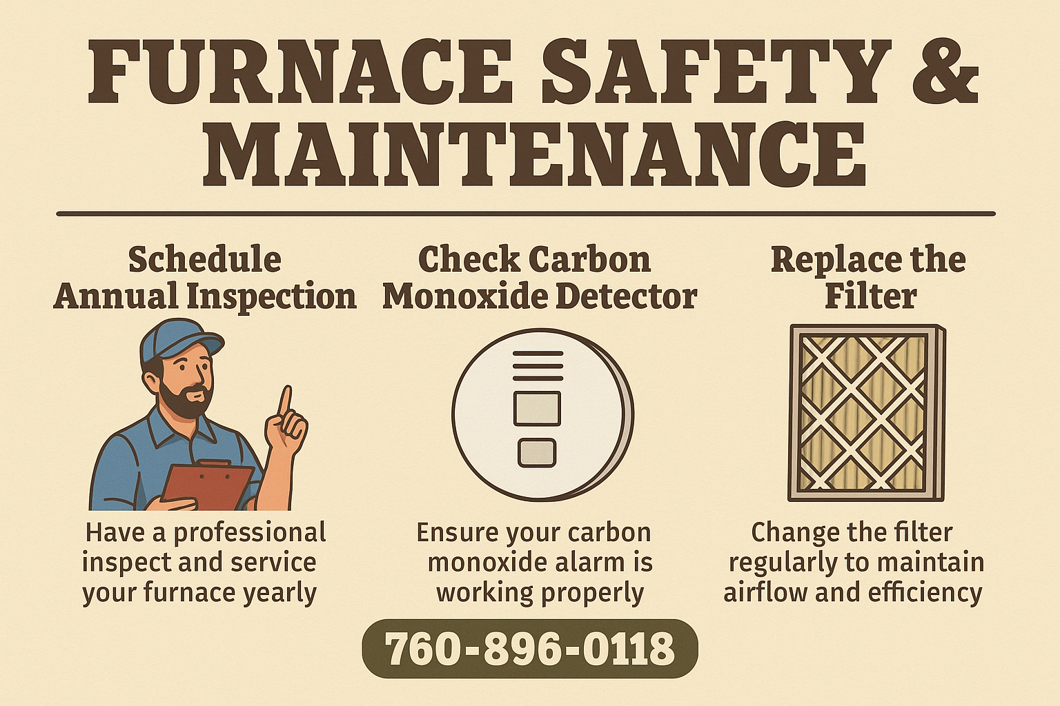 Air conditioning unit being inspected