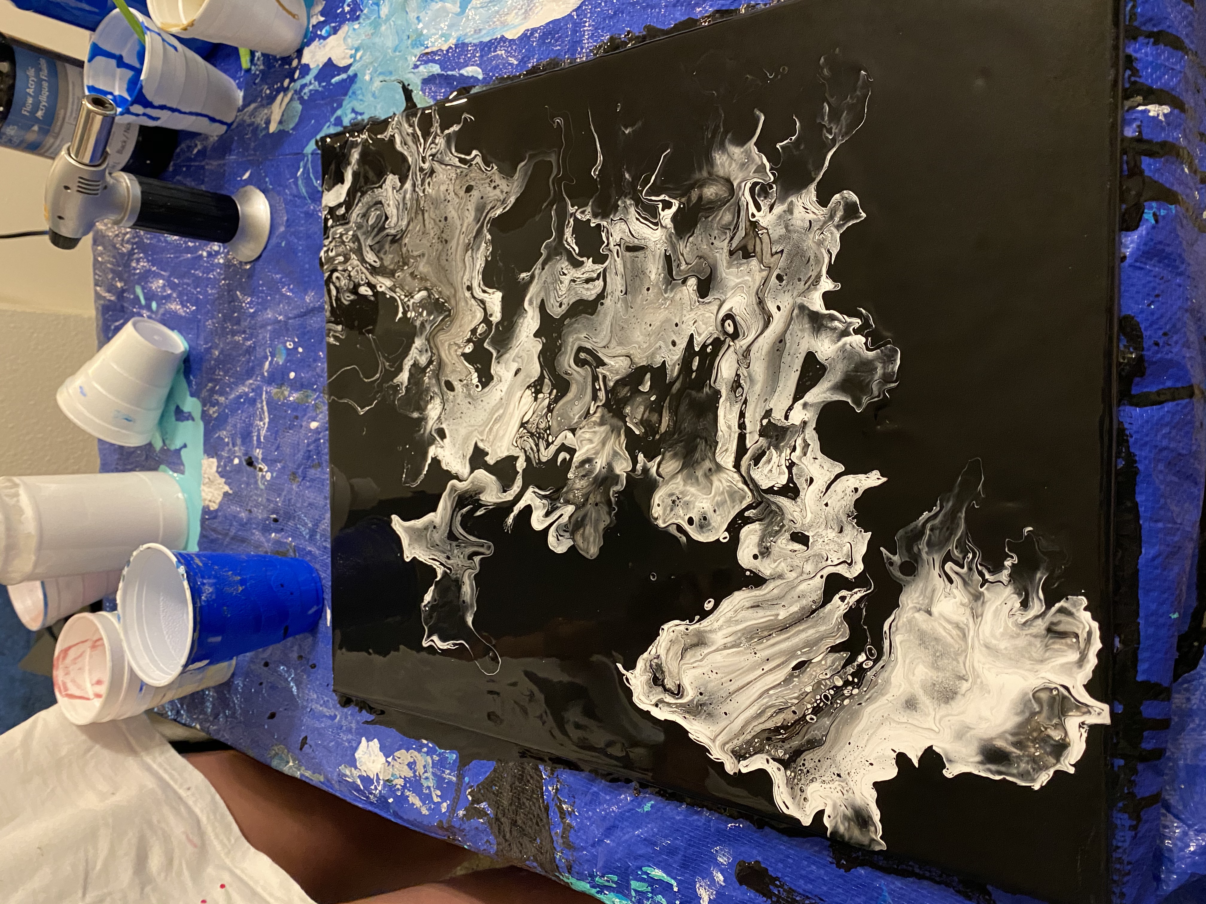 Abstract Acrylic Fluid Paintings For Your Home!